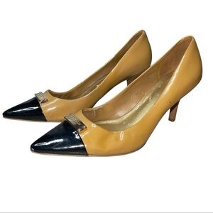 Coach Zan Patent Leather Pointed Toe Pumps 8B Classy Old Money Y2K Chic Retro